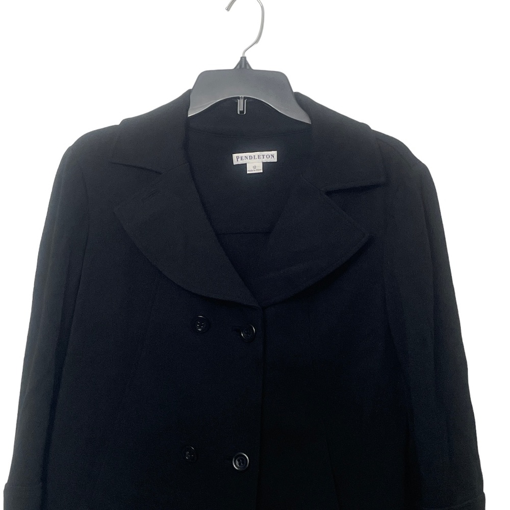 Pendleton 2 Black Collard Jacket Button Up Pocket… - image 5